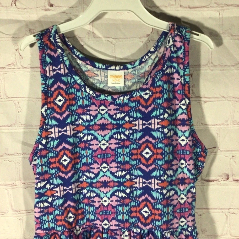 Gymboree Colorful Racerback Dress - Size Medium (7-8)